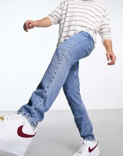 Levi's 512 Slim Taper Jeans In Light Blue Wash For Men Wolf Light Sw Adv