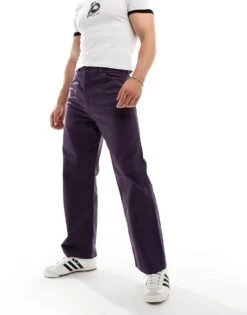 Levi's Skateboarding Crop Straight Carpenter Trousers In Purple For Men
