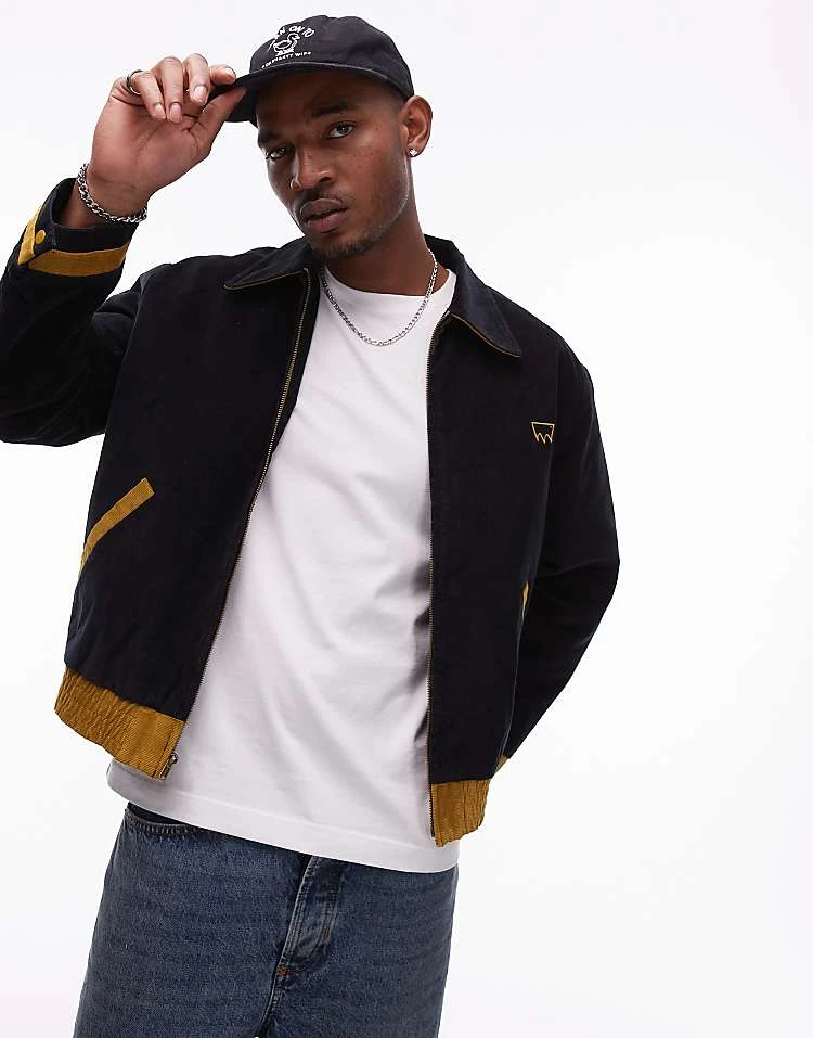 Levi's Skateboarding Varsity Quilted Cord Relaxed Fit Jacket In Black For Men - Image 5