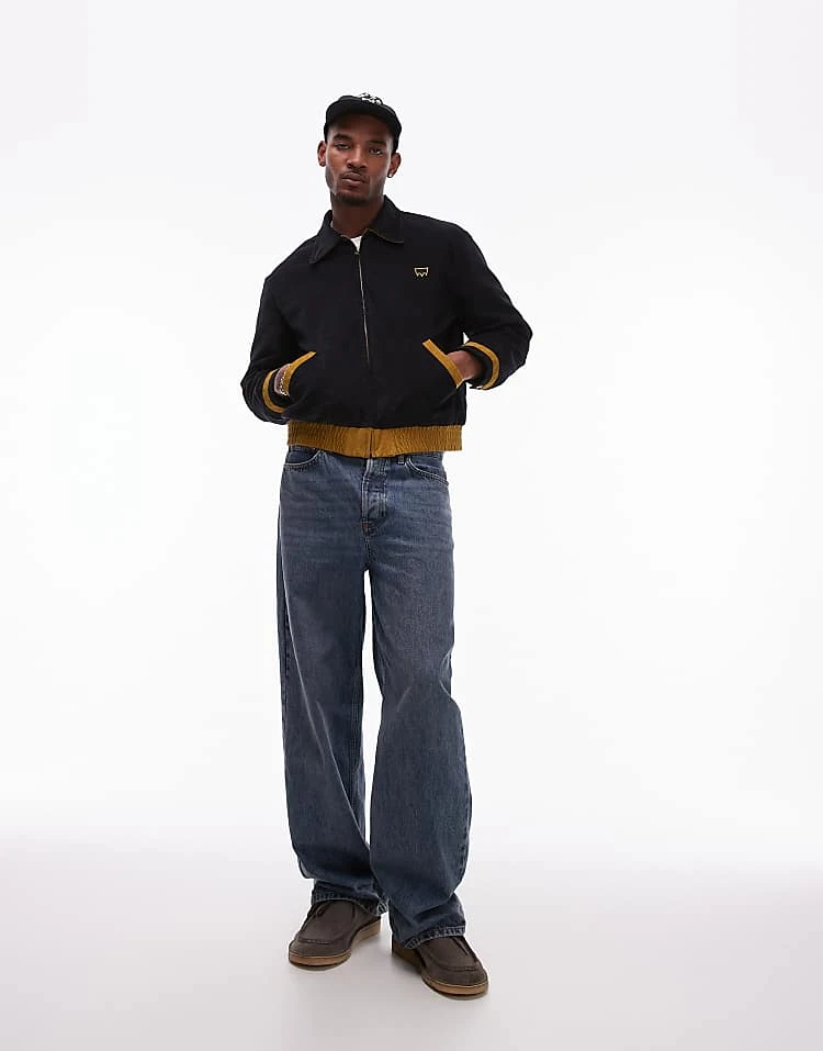 Levi's Skateboarding Varsity Quilted Cord Relaxed Fit Jacket In Black For Men - Image 2