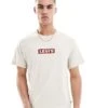 Levi's Boxtab Logo T-shirt Relaxed Fit In Beige For Men